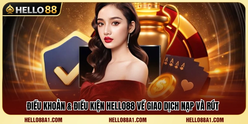 Quy định về nạp tiền và rút tiền trong điều khoản & điều kiện Hello88